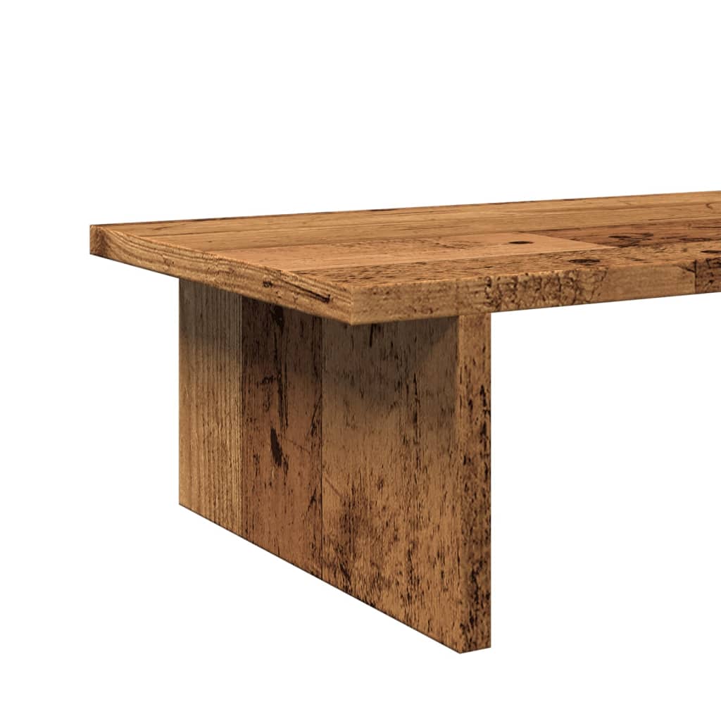 Monitorständer Altholz-Optik 100x27x15 cm Holzwerkstoff