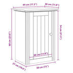 Bad-Wandschrank BODO Grau 44x30x60 cm