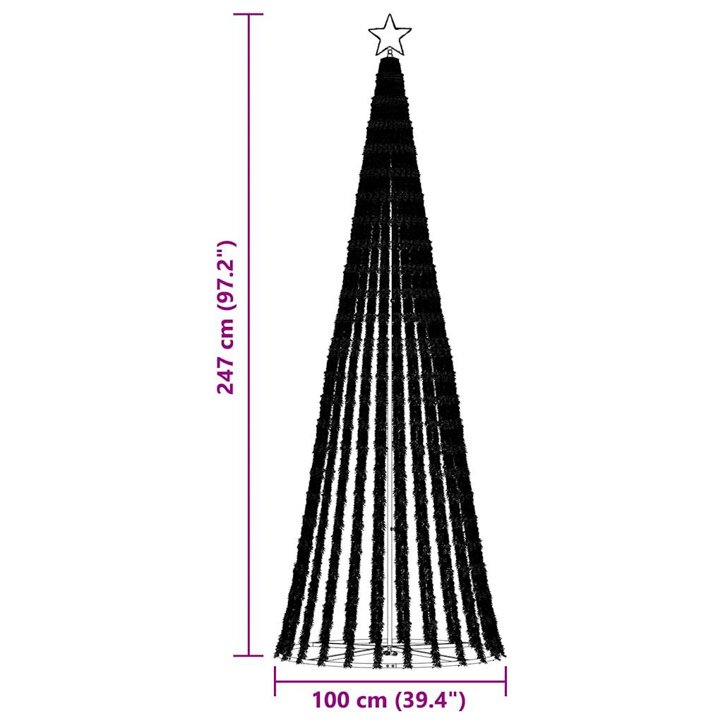 LED Weihnachtsbaum 475 LEDs Blau 247 cm