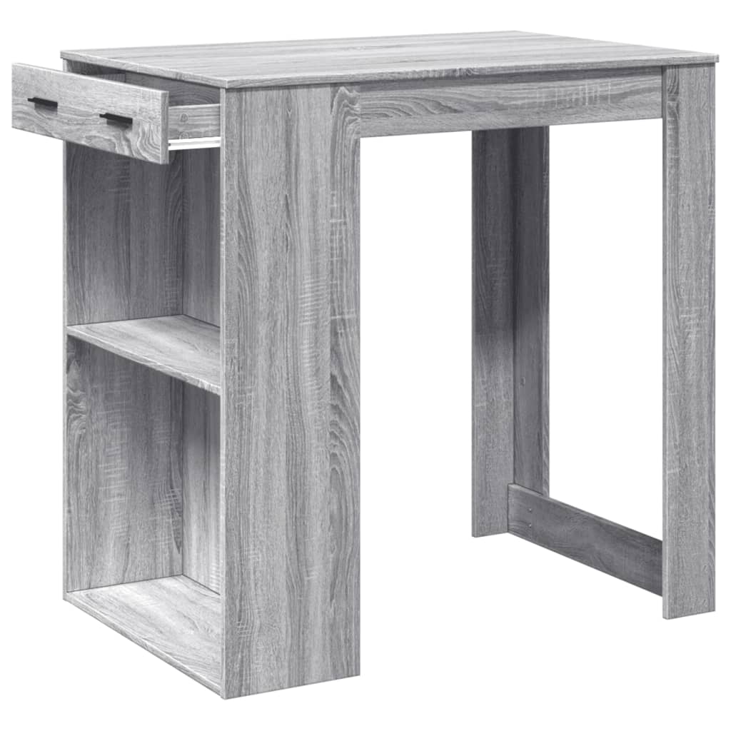 Bartisch Grau Sonoma 102x70x103,5 cm Holzwerkstoff