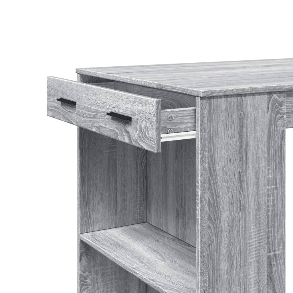 Bartisch Grau Sonoma 102x70x103,5 cm Holzwerkstoff