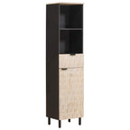 Badezimmer Sets mit Regal 4 pcs Weiße gewaschene Oberfläche