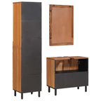 Badezimmer Sets 3 pcs Akazie Braun Winish Massivholz Mango