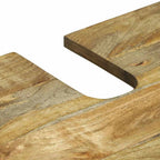 Badezimmerschrank-Set 2 pcs Natur Massivholz Mango