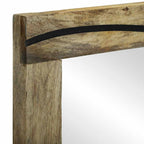 Badezimmerschrank-Set 2 pcs Natur Massivholz Mango