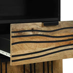 Badezimmermöbel-Set mit Schubladen 3 pcs Braun Holzwerkstoff
