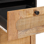 Badezimmer Sets mit Schubladen mit Regal Natur Massivholz Mango