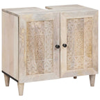 Badezimmermöbel-Set mit Schubladen 4 pcs Weiß Holzwerkstoff