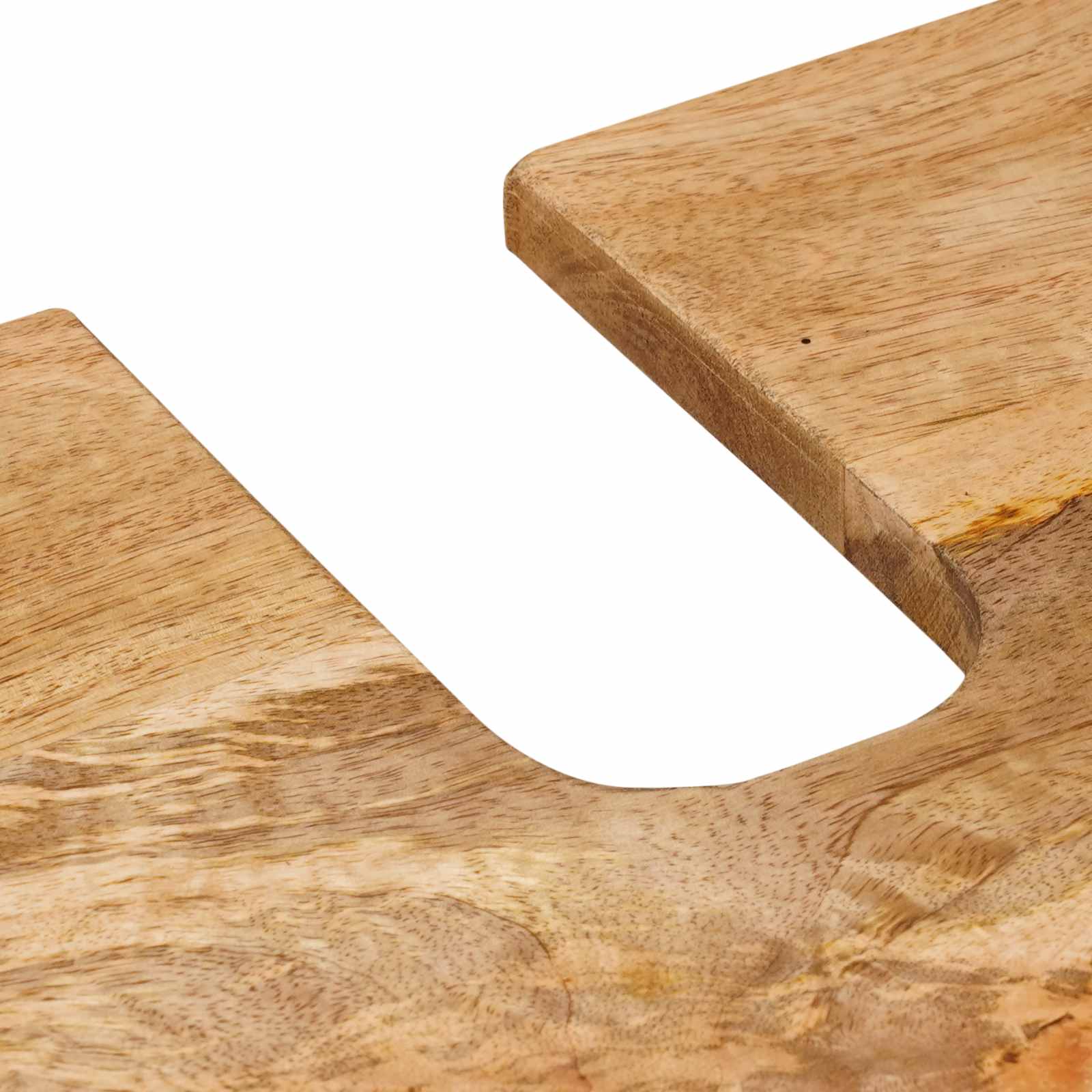 Badezimmermöbel-Set Wandmontiert 2 pcs Natur Massivholz Mango
