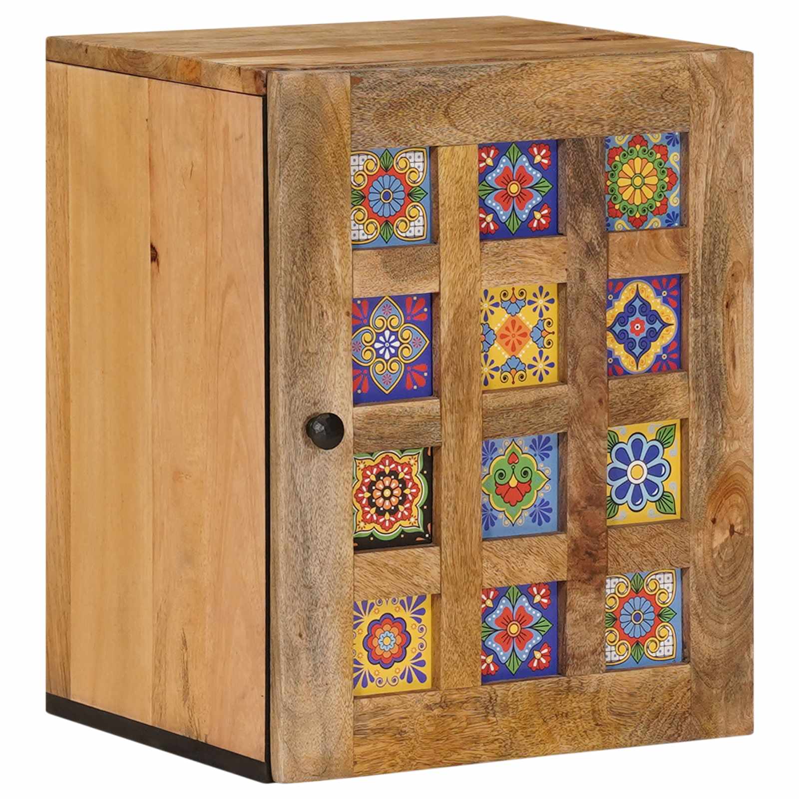 Badezimmermöbel-Set mit Schubladen 5 pcs Natur Massivholz Mango
