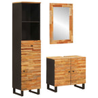 Badezimmer Sets mit Schubladen mit Regal Natur Massivholz Mango