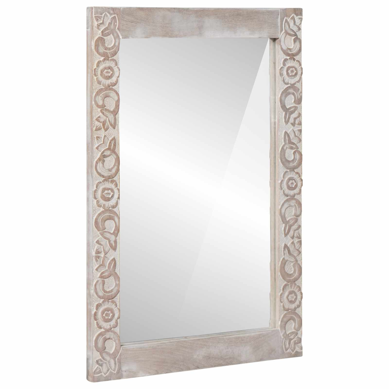 Badezimmermöbel-Set mit Schubladen 3 pcs Weiß Massivholz Mango