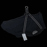 Hundemantel mit Geschirr Wasserdicht Reflektierend Schwarz 4XL