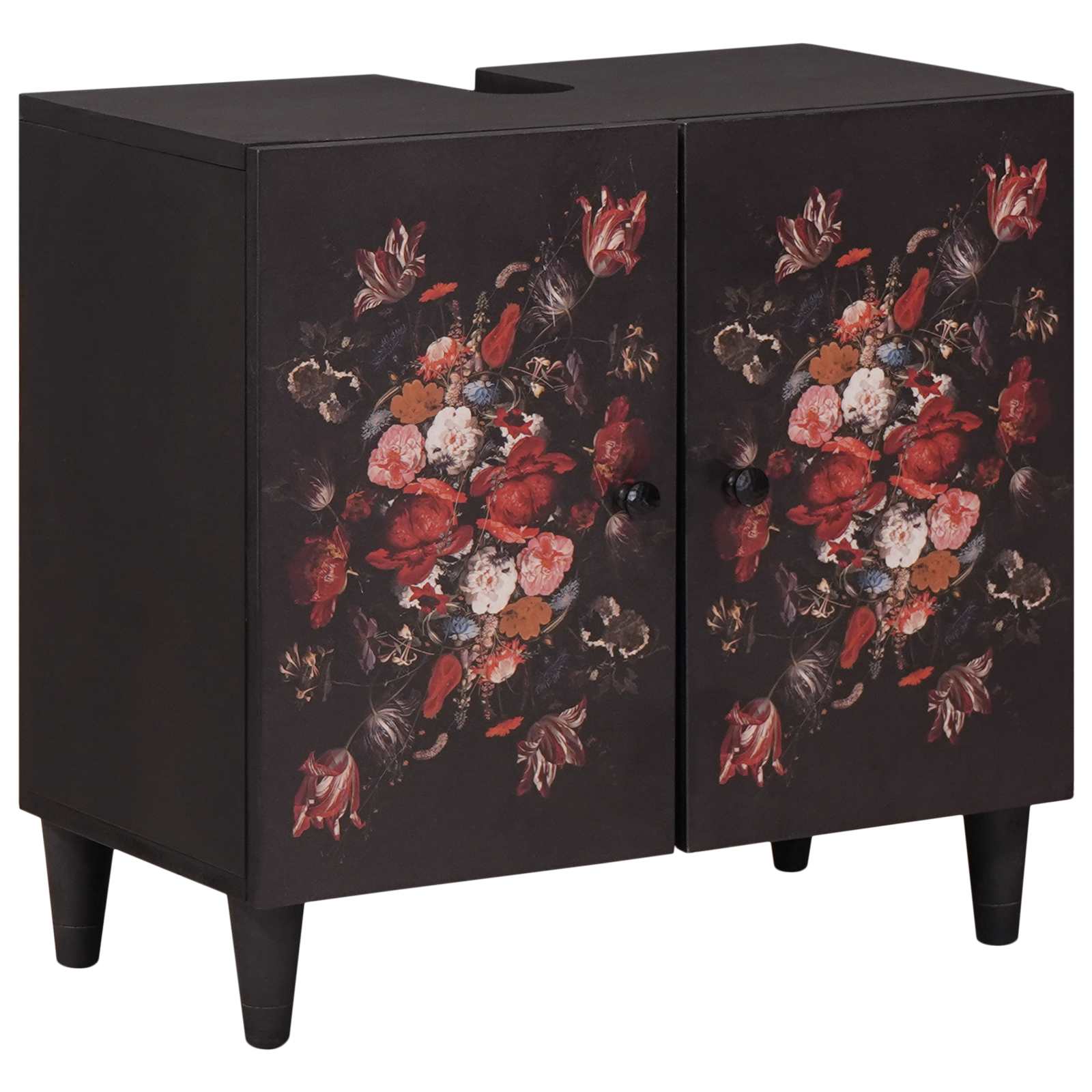 Badezimmerschrank-Set mit Schubladen 5 pcs Massivholz Mango