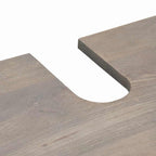 Badezimmerschrank-Set Wandmontiert 3 pcs Grau Massivholz Mango