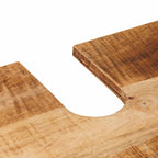 Badezimmerschrank-Set mit Schubladen 4 pcs Massivholz Mango