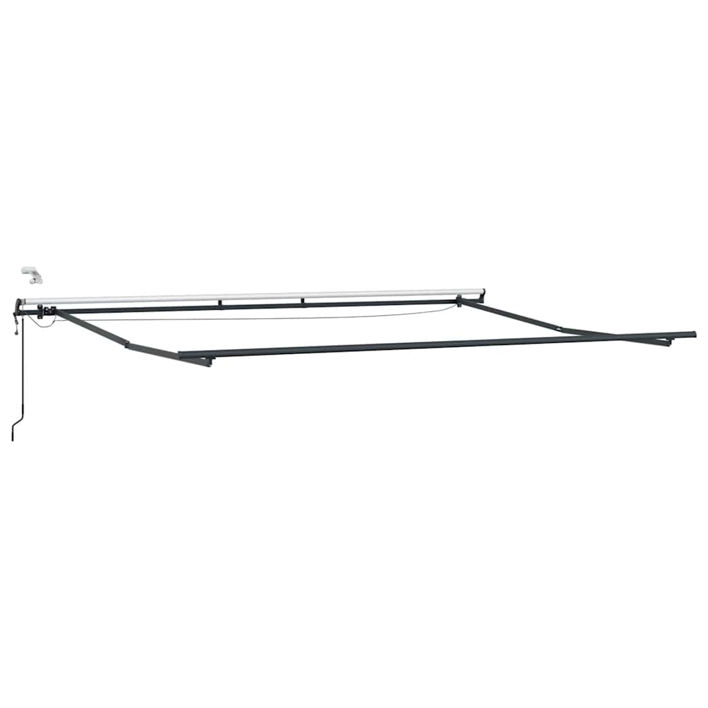 Markise Automatisch mit LEDs Weinrot 500x300 cm