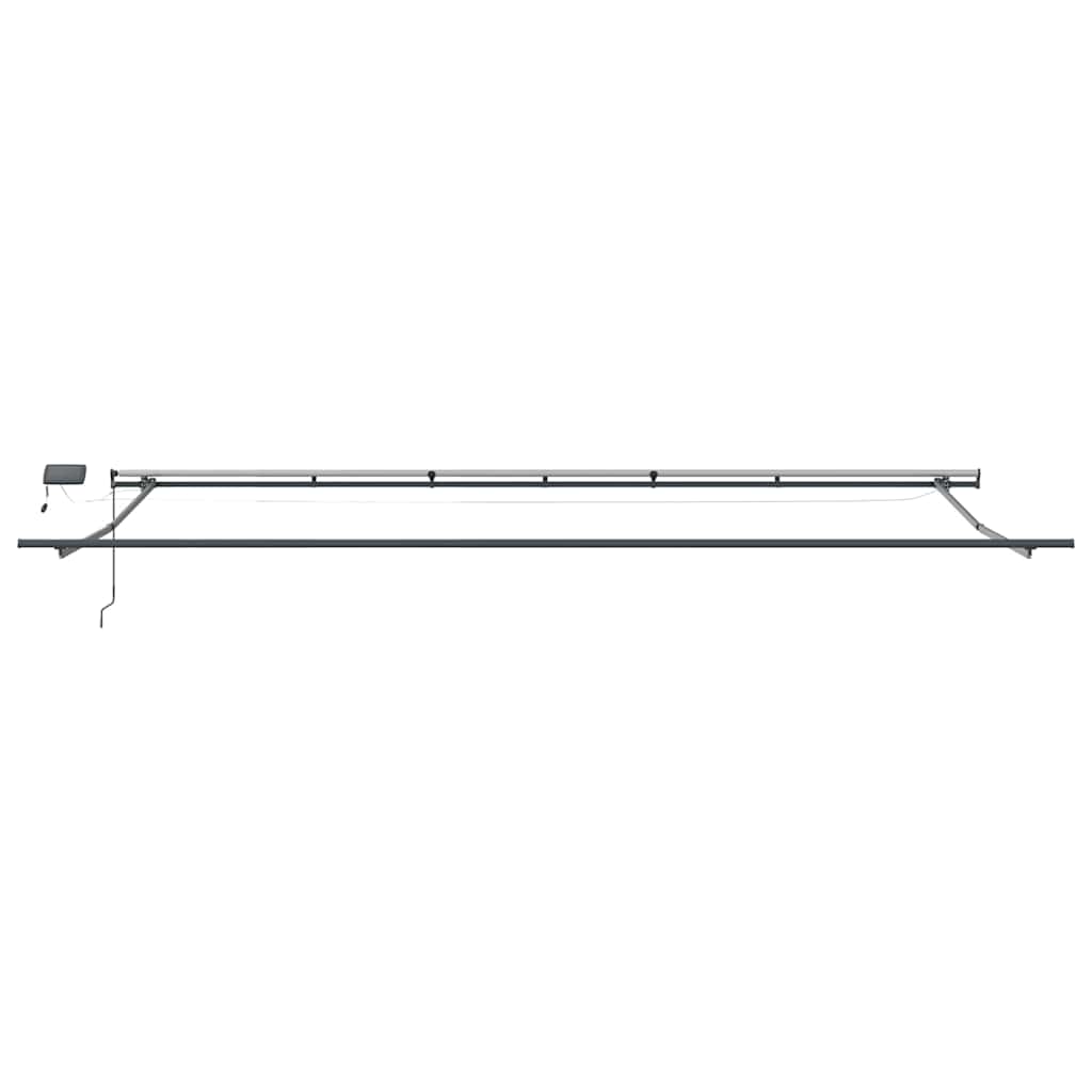 Markise Manuell mit LEDs Weinrot 600x300 cm