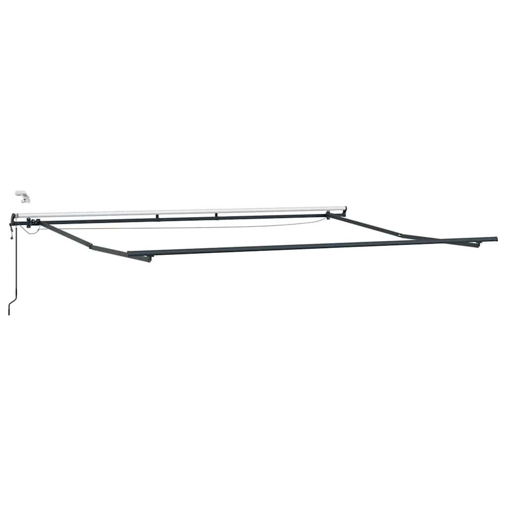 Markise Automatisch mit LEDs Braun 400x300 cm