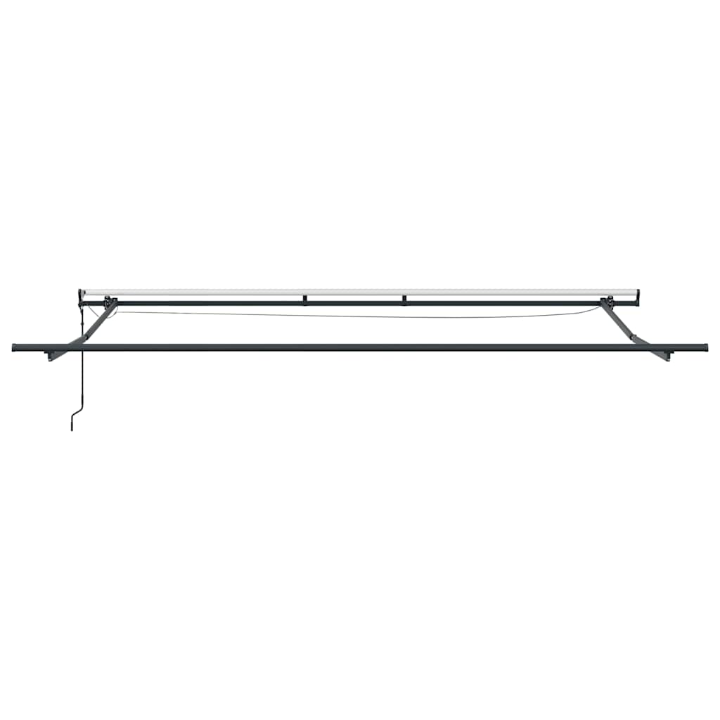 Markise Automatisch mit LEDs Braun 400x300 cm
