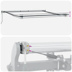 Markise Automatisch mit LEDs Braun 400x300 cm