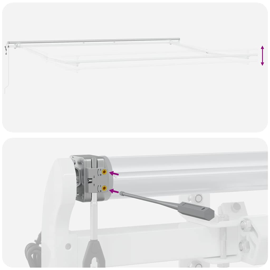 Markise Automatisch Braun 450x300 cm