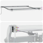 Markise Automatisch mit LEDs Anthrazit & Weiß 300x250 cm