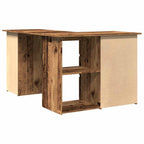 Eckschreibtisch Altholz-Optik 145x100x76 cm Holzwerkstoff