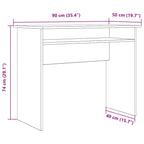 Schreibtisch Altholz-Optik 90x50x74 cm Holzwerkstoff