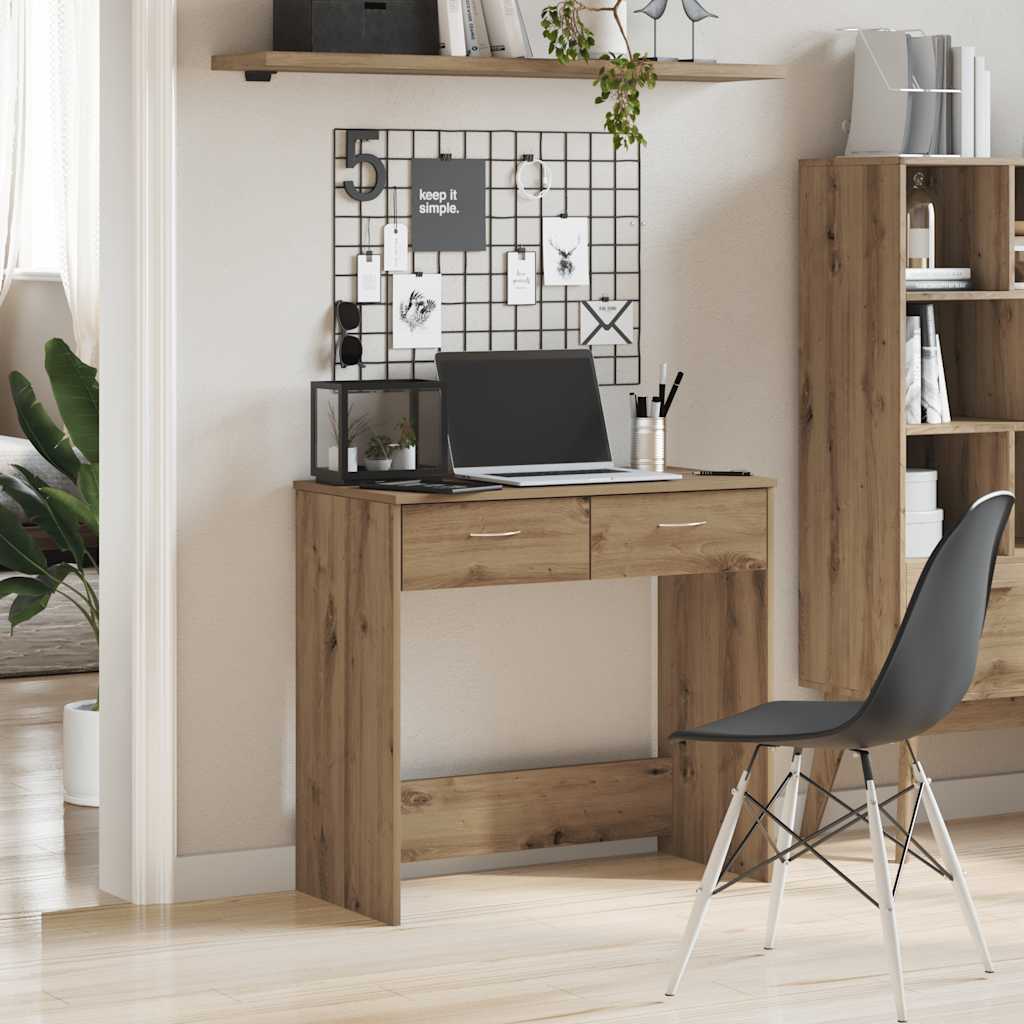 Schreibtisch Artisan-Eiche 80x40x75 cm Holzwerkstoff