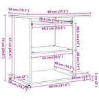 Schreibtisch Artisan-Eiche 80x50x75 cm Holzwerkstoff