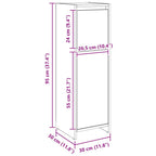 Badschrank Artisan-Eiche 30x30x95 cm Holzwerkstoff