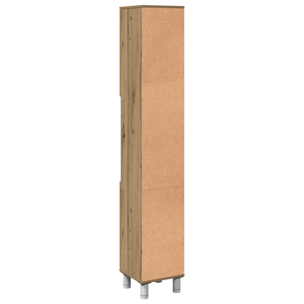 Badschrank Artisan-Eiche 30x30x179 cm Holzwerkstoff