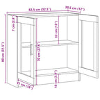 Bücherschrank Altholz-Optik 82,5x30,5x80 cm Holzwerkstoff