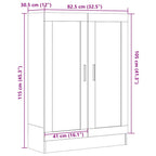 Bücherschrank Altholz-Optik 82,5x30,5x115 cm Holzwerkstoff
