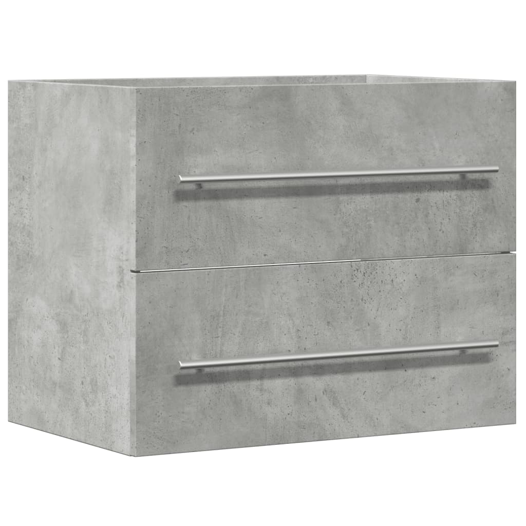 Waschbeckenunterschrank Betongrau 60x38,5x48 cm Holzwerkstoff