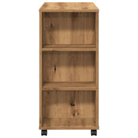 Rollcontainer Artisan-Eiche 60x35x75 cm Holzwerkstoff