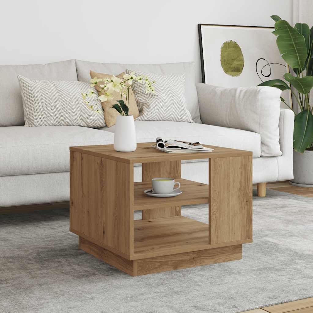 Couchtisch Artisan-Eiche 55x55x42 cm Holzwerkstoff