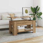 Couchtisch Artisan-Eiche 101x49x52 cm Holzwerkstoff