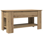 Couchtisch Artisan-Eiche 101x49x52 cm Holzwerkstoff