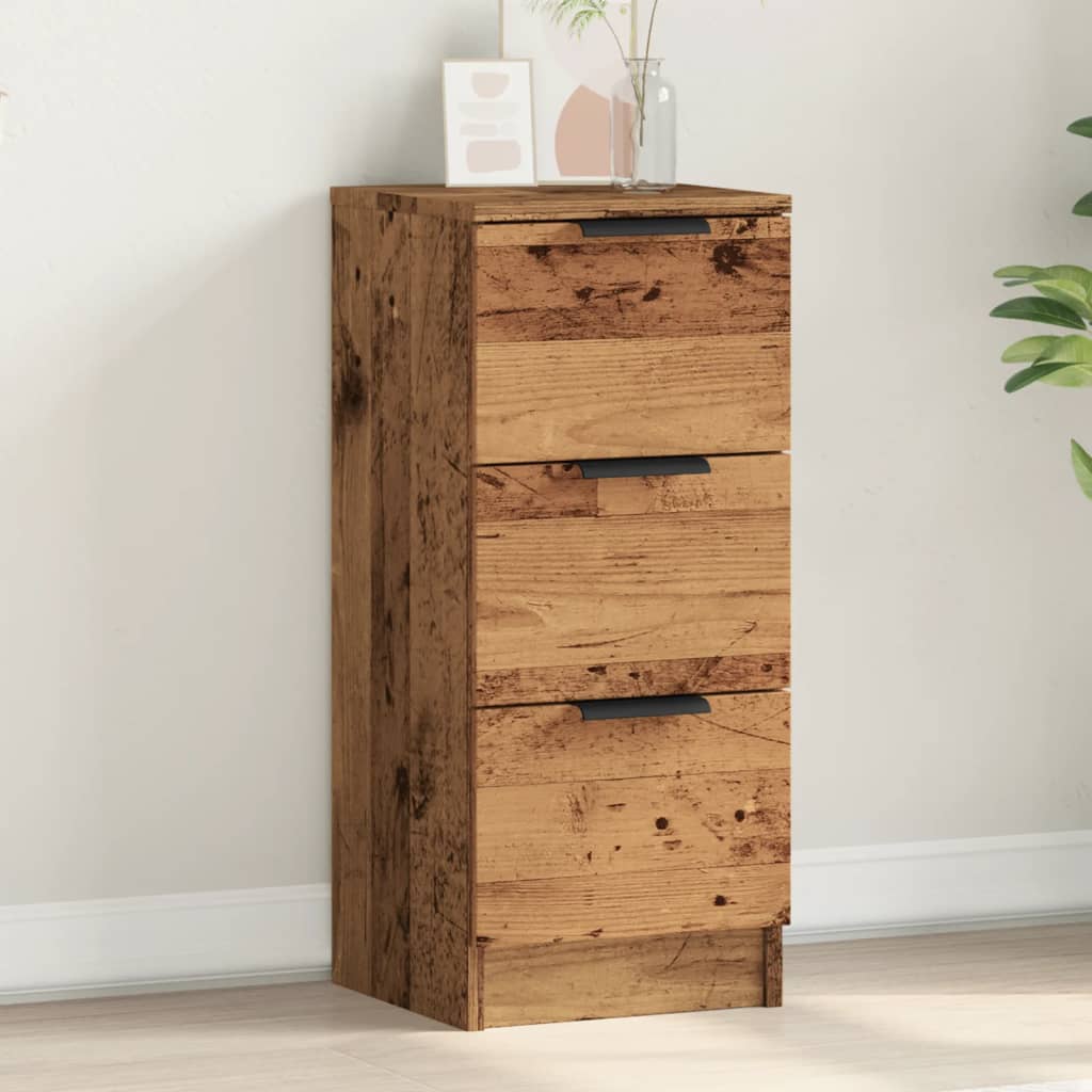 Sideboard Altholz-Optik 30x30x70 cm Holzwerkstoff