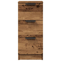 Sideboards 2 Stk. Altholz-Optik 30x30x70 cm Holzwerkstoff