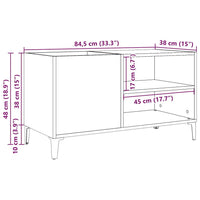 Plattenschrank Altholz-Optik 84,5x38x48 cm Holzwerkstoff