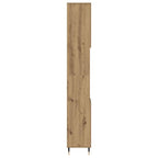 Badschrank Artisan-Eiche 30x30x190 cm Holzwerkstoff
