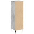 Badschrank Betongrau 30x30x100 cm Holzwerkstoff