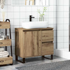 Waschbeckenunterschrank Artisan-Eiche 65x33x60 cm Holzwerkstoff