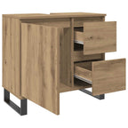 Waschbeckenunterschrank Artisan-Eiche 65x33x60 cm Holzwerkstoff