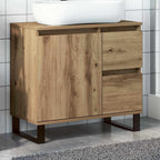 Waschbeckenunterschrank Artisan-Eiche 65x33x60 cm Holzwerkstoff