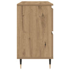 Badschrank Artisan-Eiche 80x33x60 cm Holzwerkstoff