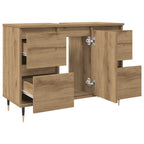 Badschrank Artisan-Eiche 80x33x60 cm Holzwerkstoff